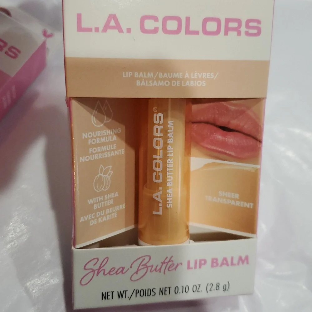 2pack shea butter enriched sheer transparent lip balms new‎